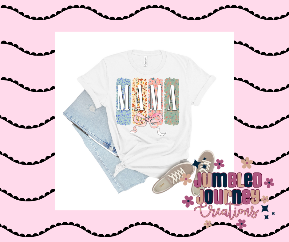 Pastel Floral Mama Tee