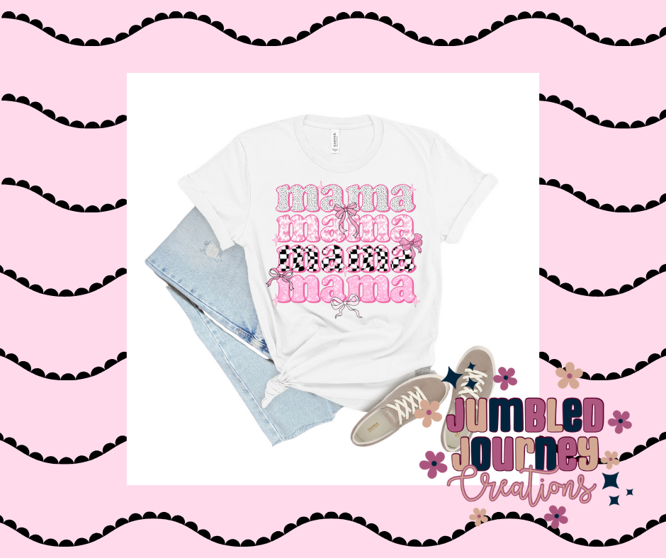 Preppy Pink Mama Tee