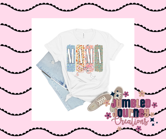 Pastel Floral Mama Tee